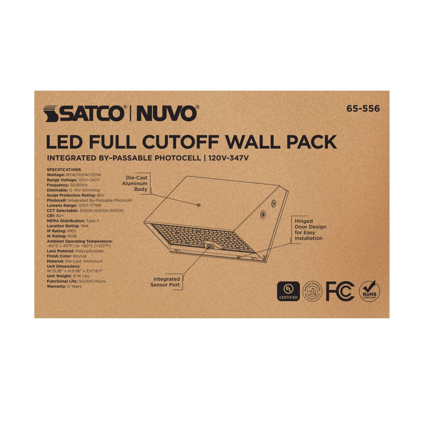 LED FULL CUTOFF WALL PACK - 65-556