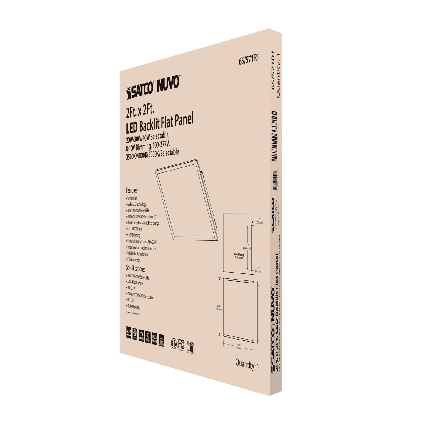 2X2 LED BACKLIT FLAT PANEL - 65-571R1