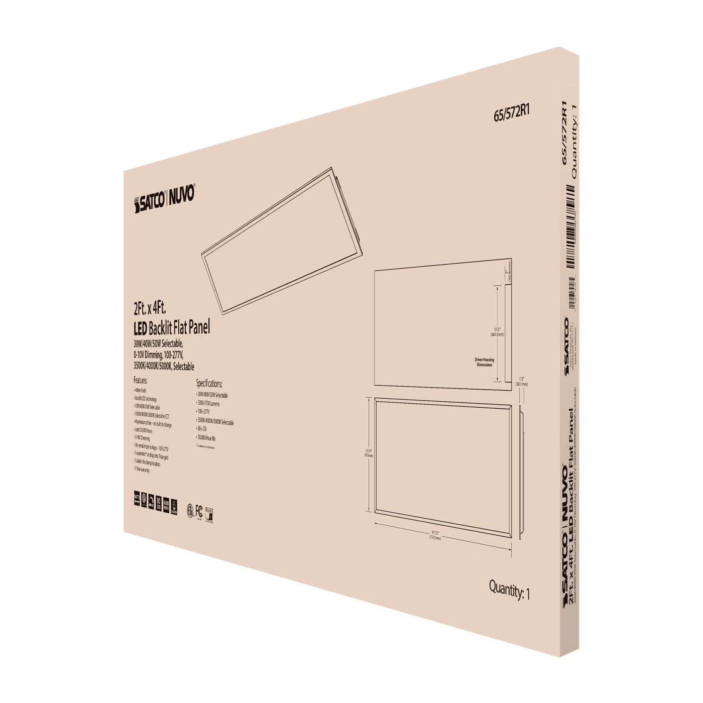 2X4 LED BACKLIT FLAT PANEL - 65-572R1