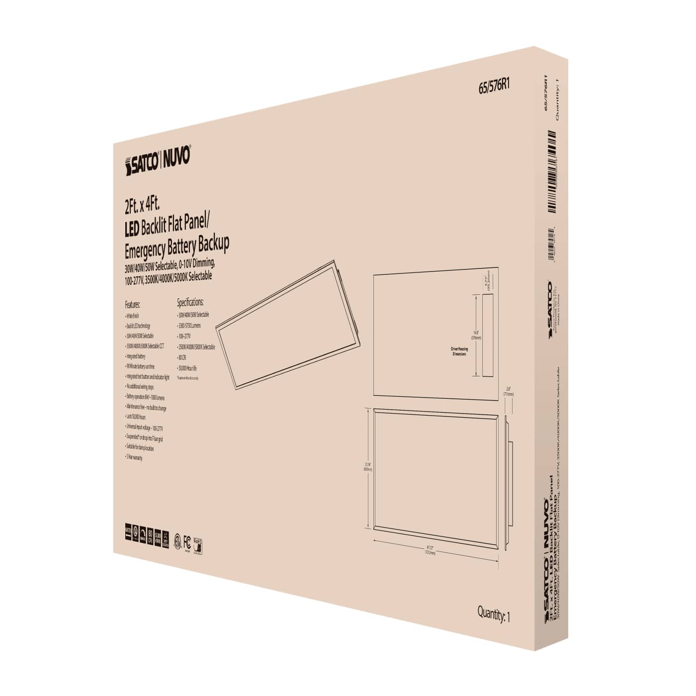 2X4 LED EM BACKLIT FLAT PANEL - 65-576R1