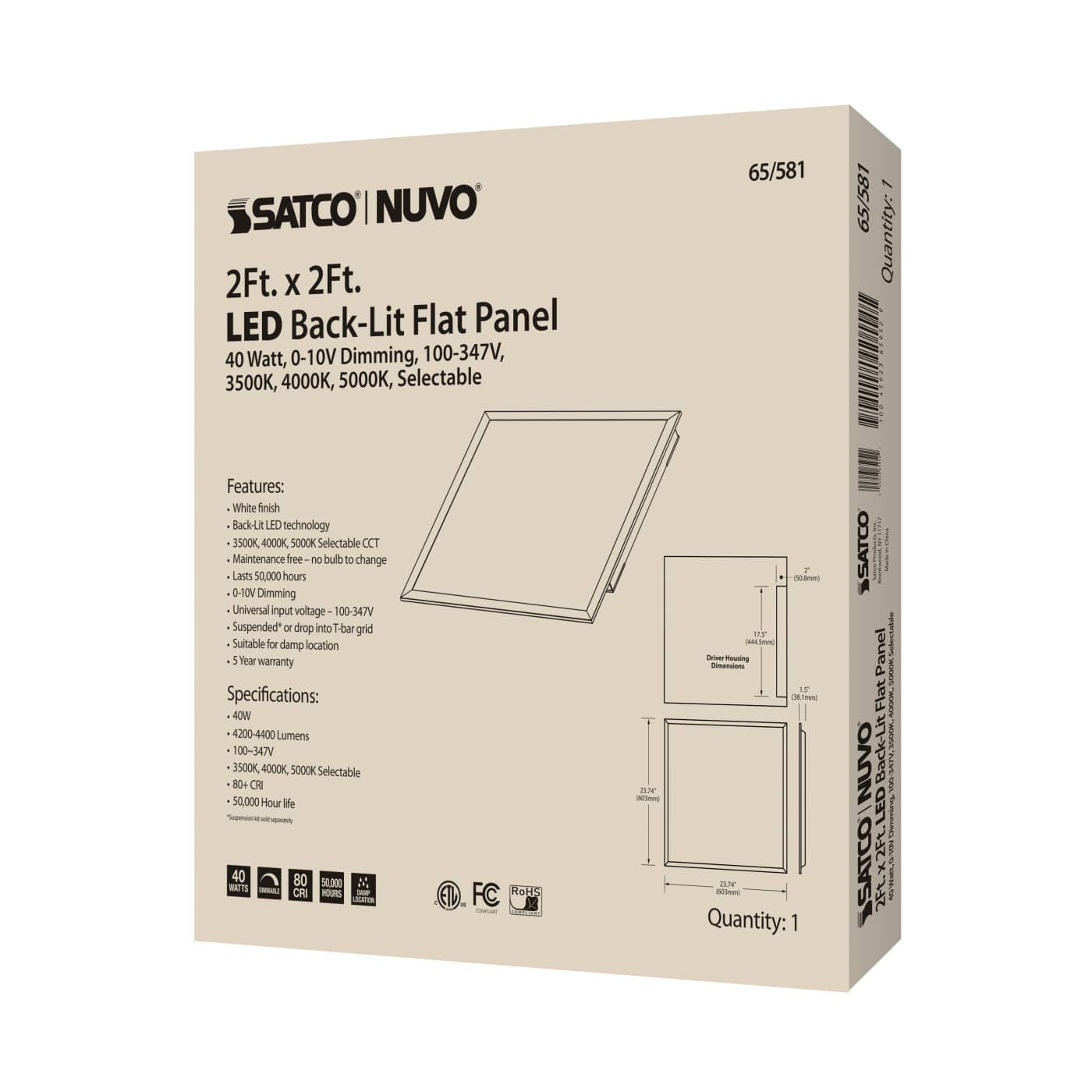 2X2 LED BACKLIT FLAT PANEL - 65-581