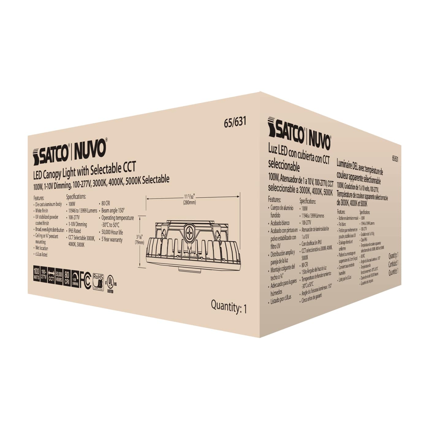 100W LED CANOPY LIGHT - 65-631