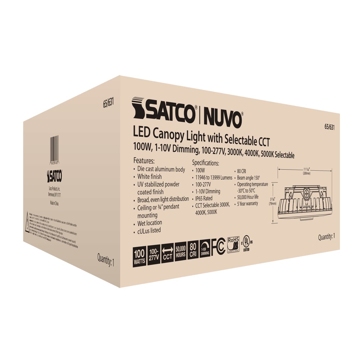 100W LED CANOPY LIGHT - 65-631