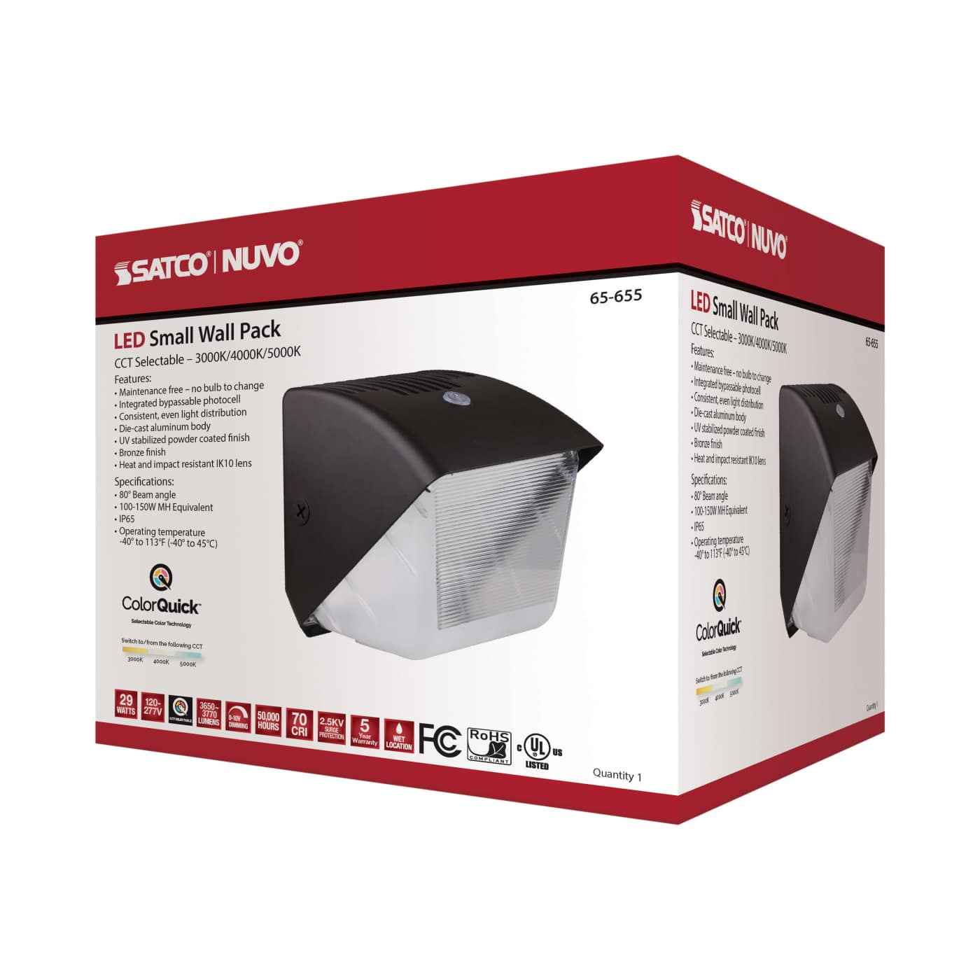 29W LED SMALL WALL PACK - 65-655