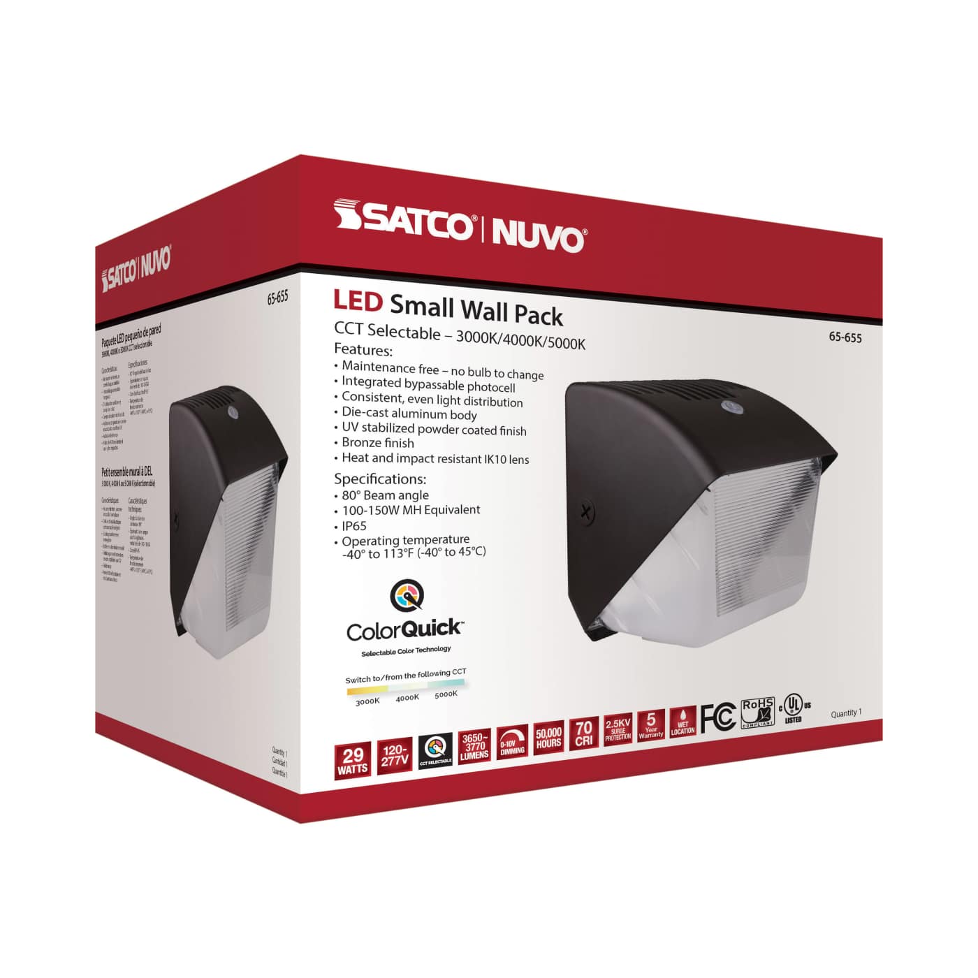 29W LED SMALL WALL PACK - 65-655