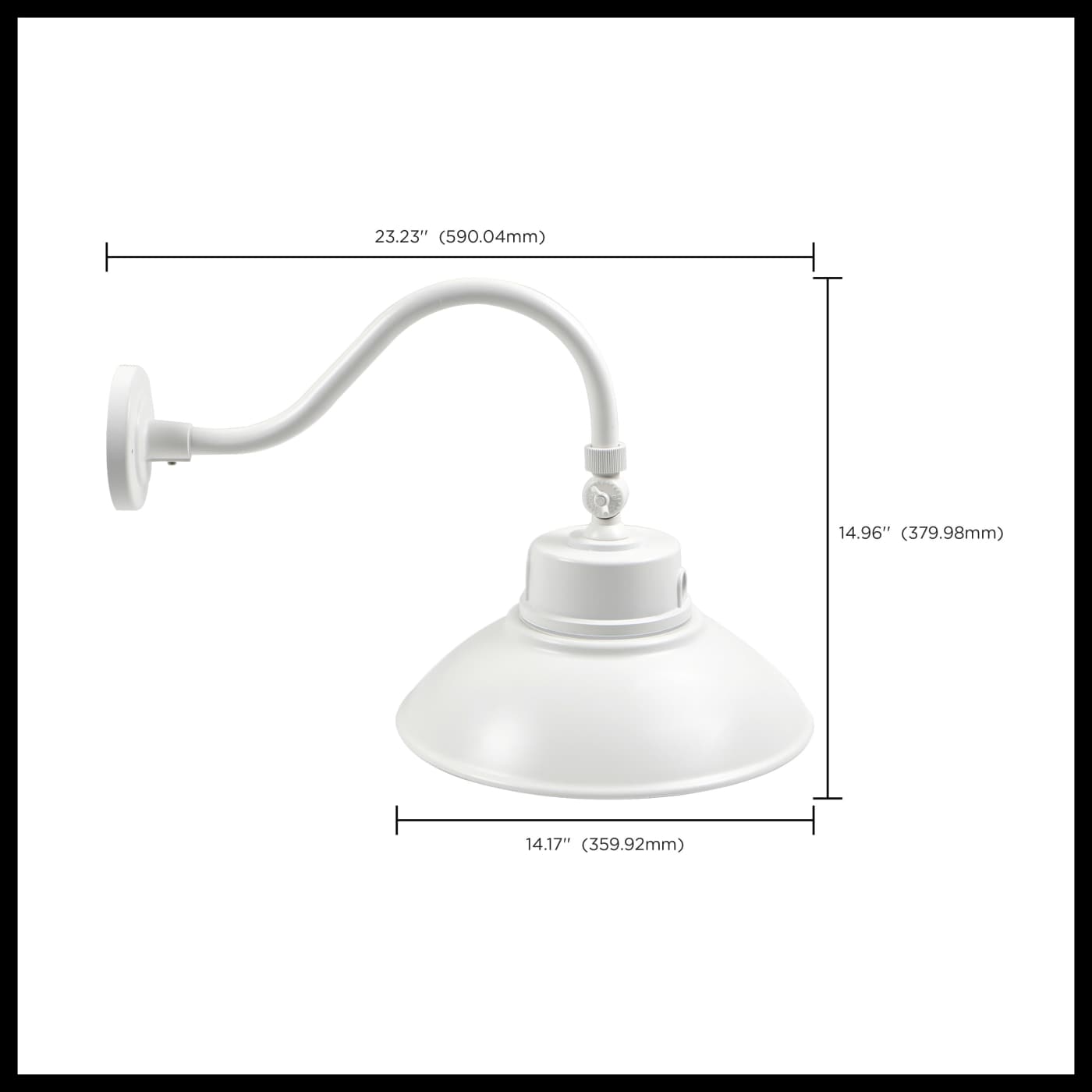 LED GOOSENECK WHITE FINISH - 65-660