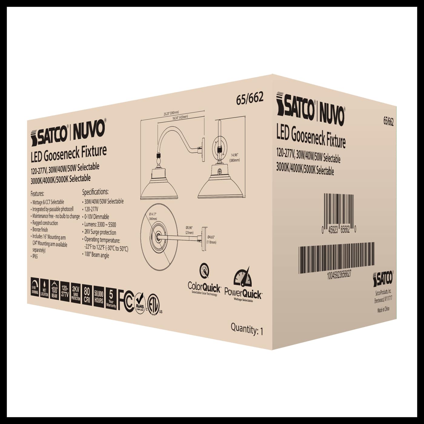 LED GOOSENECK BRONZE FINISH - 65-662