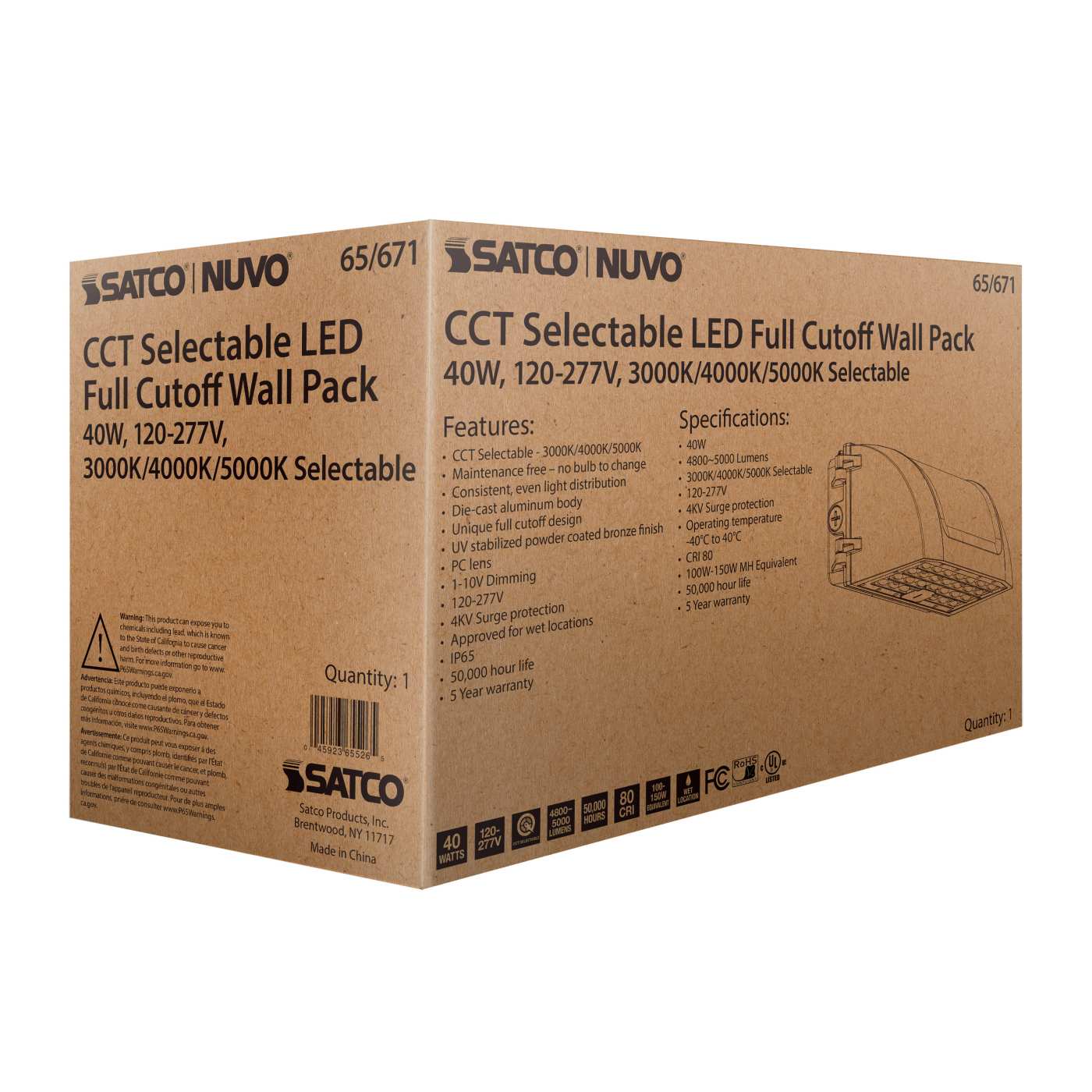 40W FULL CUTOFF WALL PACK - 65-671