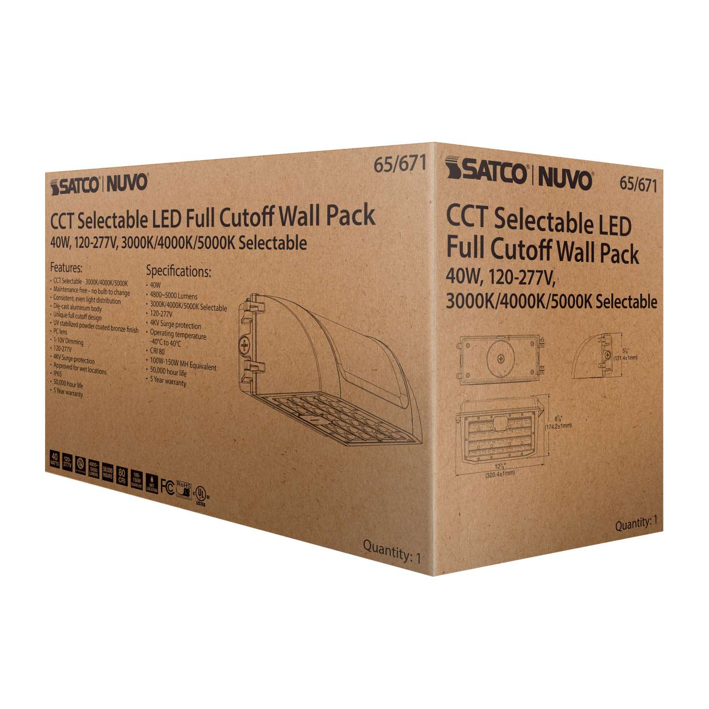 40W FULL CUTOFF WALL PACK - 65-671