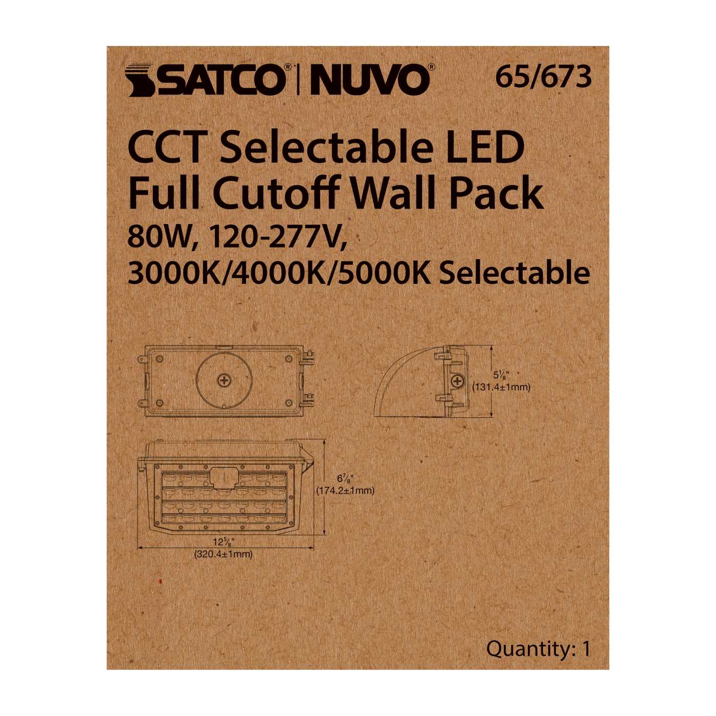 80W FULL CUTOFF WALL PACK - 65-673