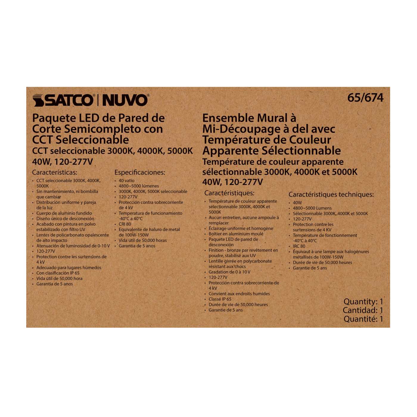 40W SEMI CUTOFF WALL PACK - 65-674