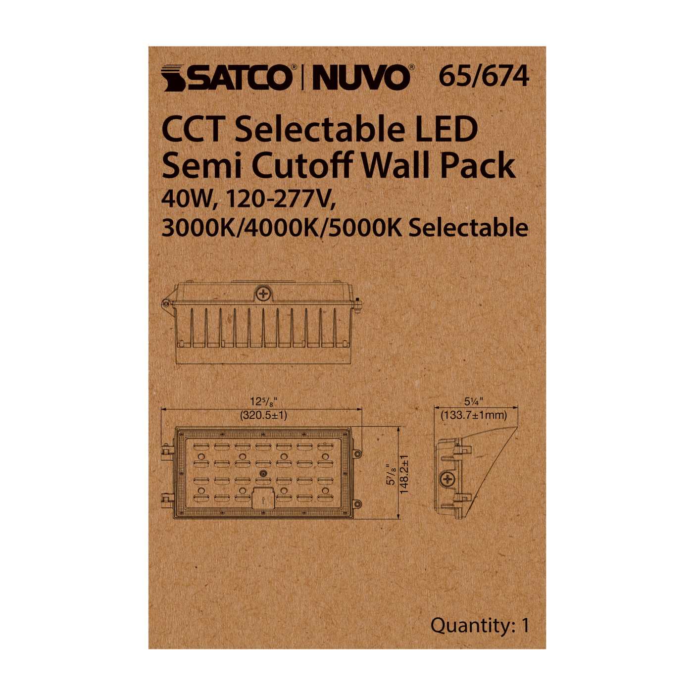 40W SEMI CUTOFF WALL PACK - 65-674