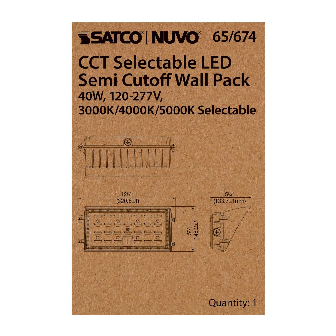 60W SEMI CUTOFF WALL PACK - 65-675