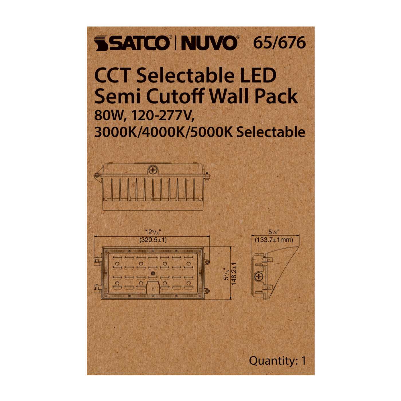 80W SEMI CUTOFF WALL PACK - 65-676
