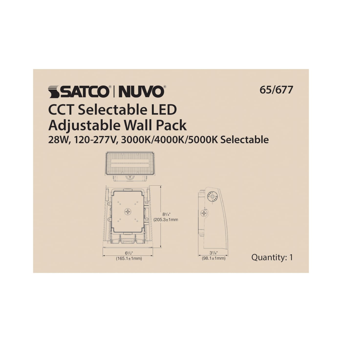 28W ADJUSTABLE WALL PACK - 65-677