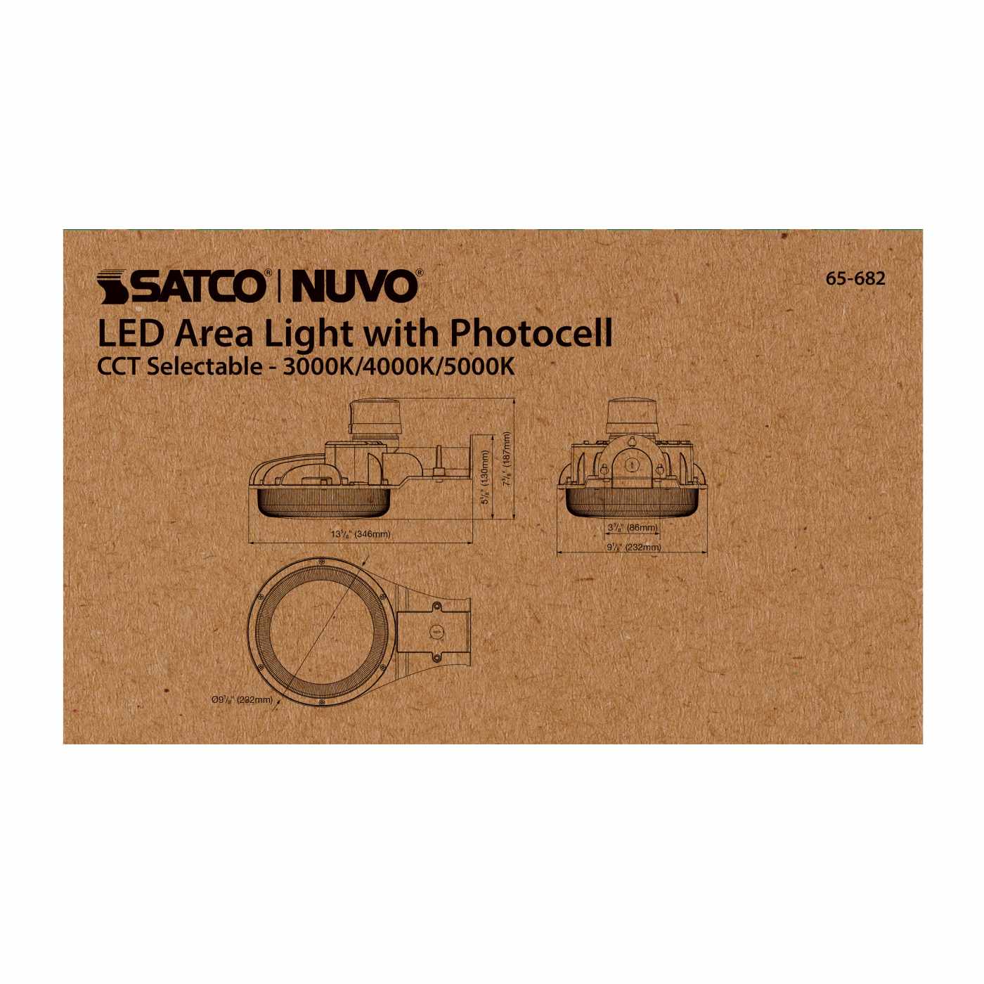 40W LED AREA LIGHT W/PHOTOCELL - 65-682