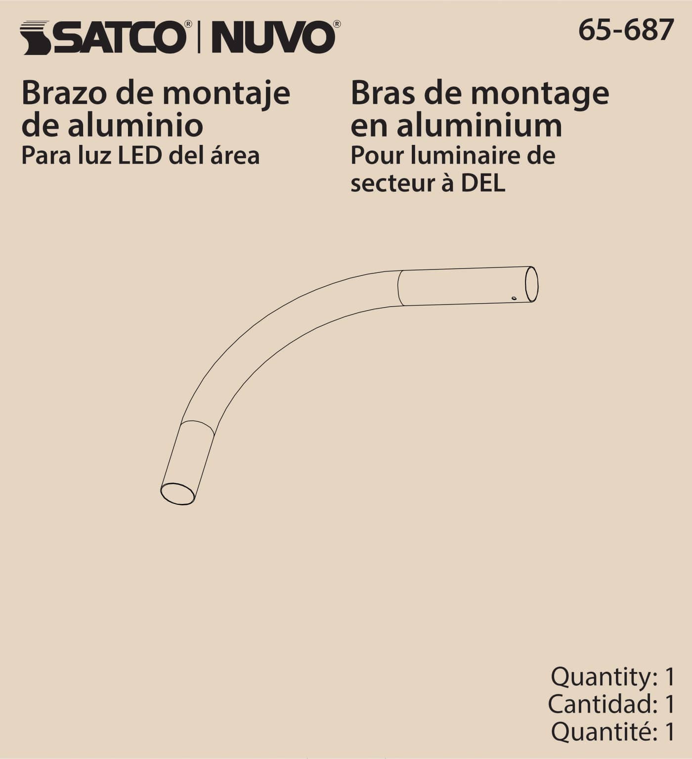 ALUMINUM MOUNTING ARM - 65-687