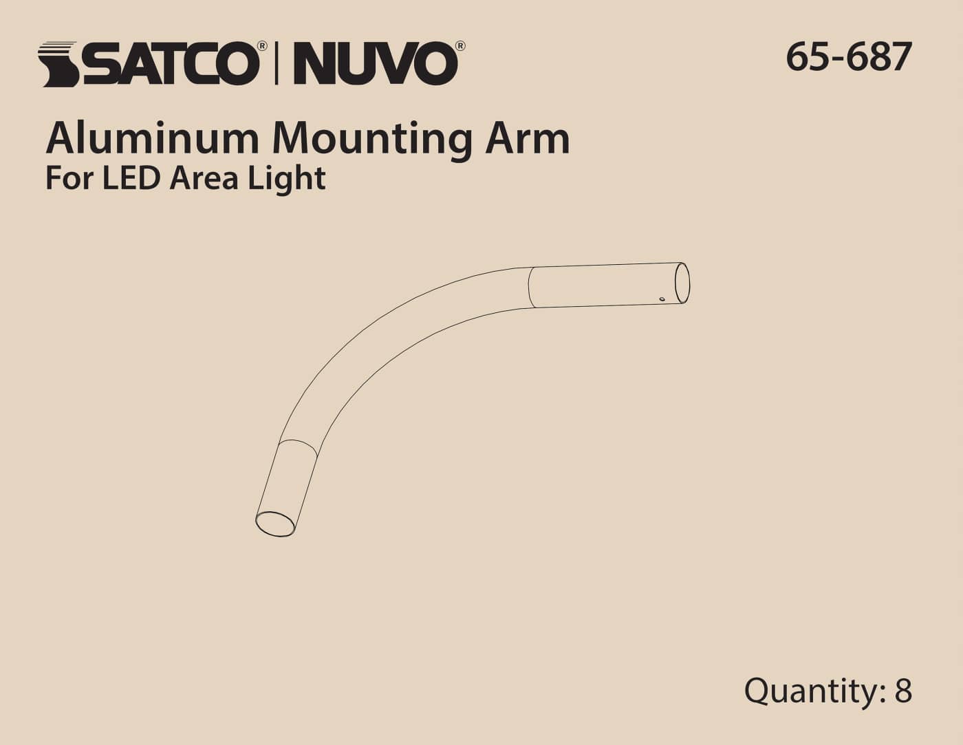 ALUMINUM MOUNTING ARM - 65-687