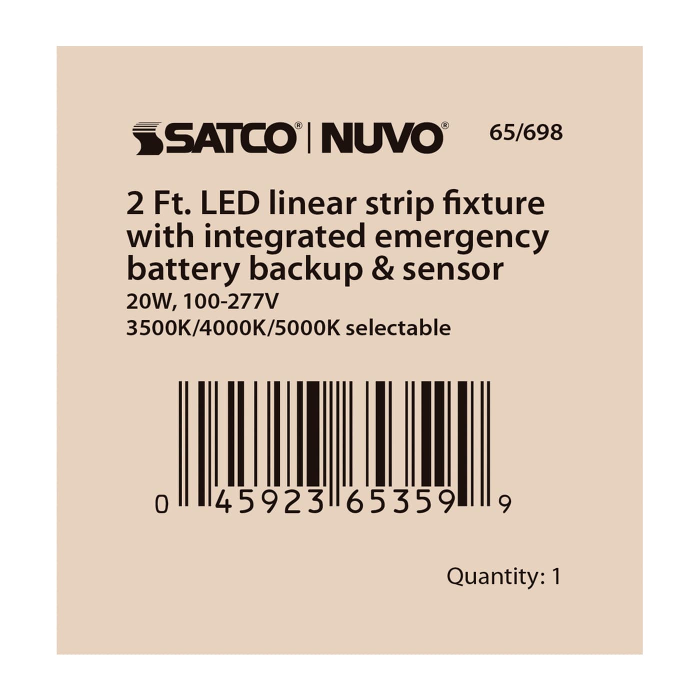 2' LINEAR STRIP W/ EM & SENSOR - 65-698