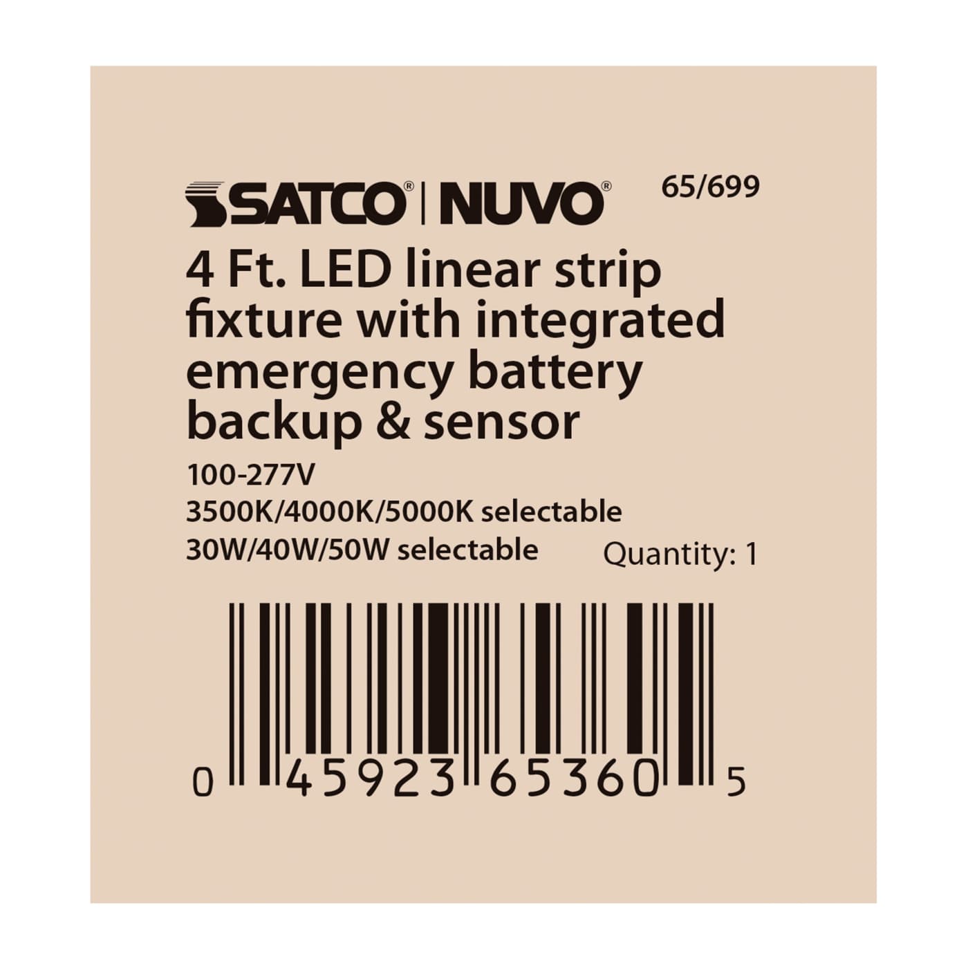 4' LINEAR STRIP W/ EM & SENSOR - 65-699