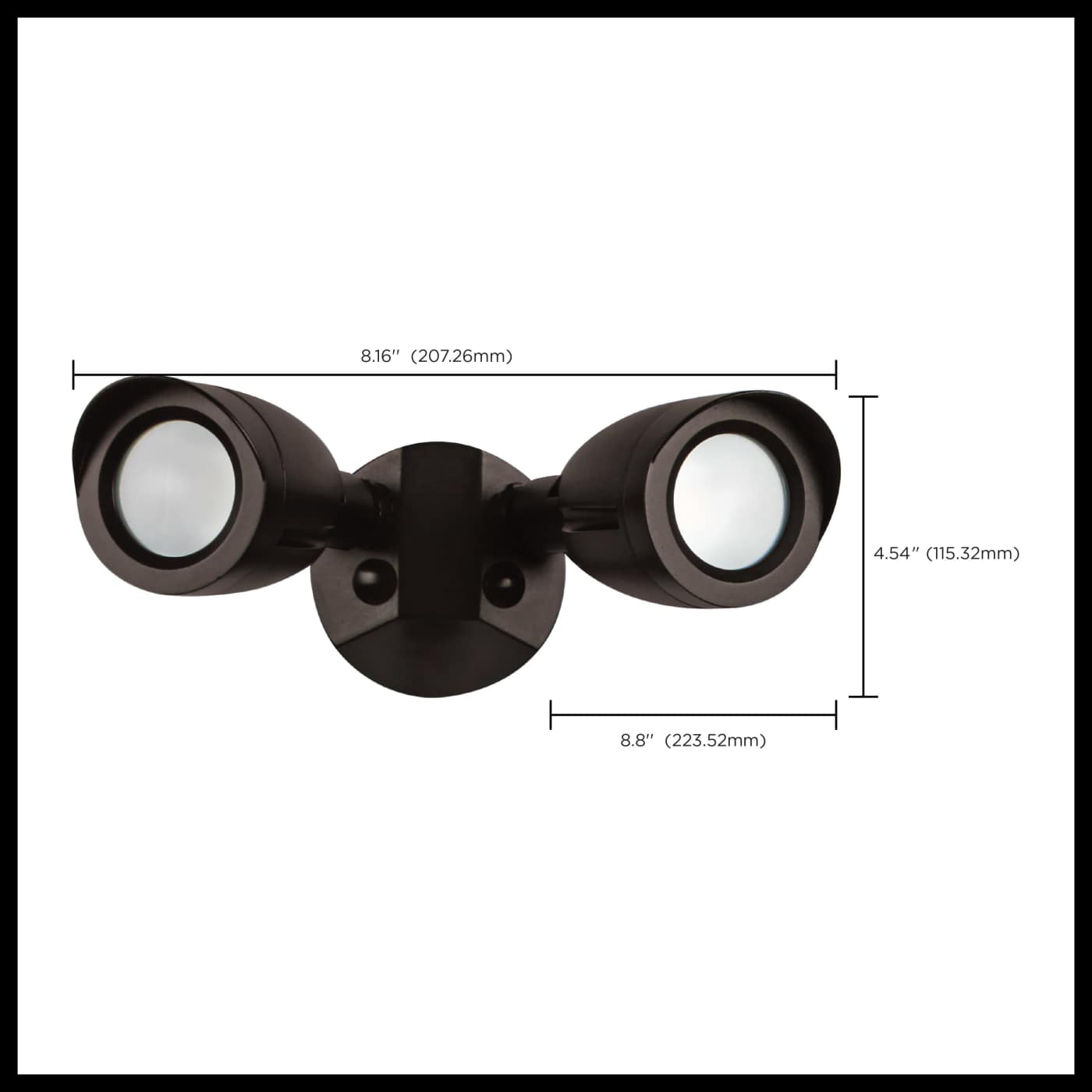 LED 2 BULLET HEAD SECURITY LGT - 65-712