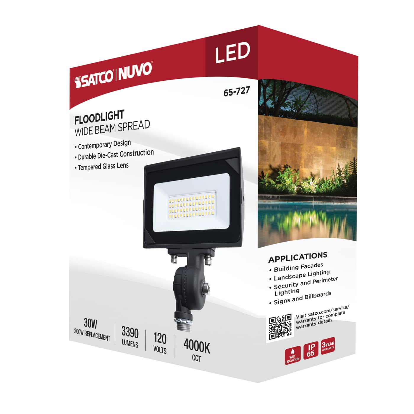 DOBFL30W/LED/840/BZ/ND120V - 65-727