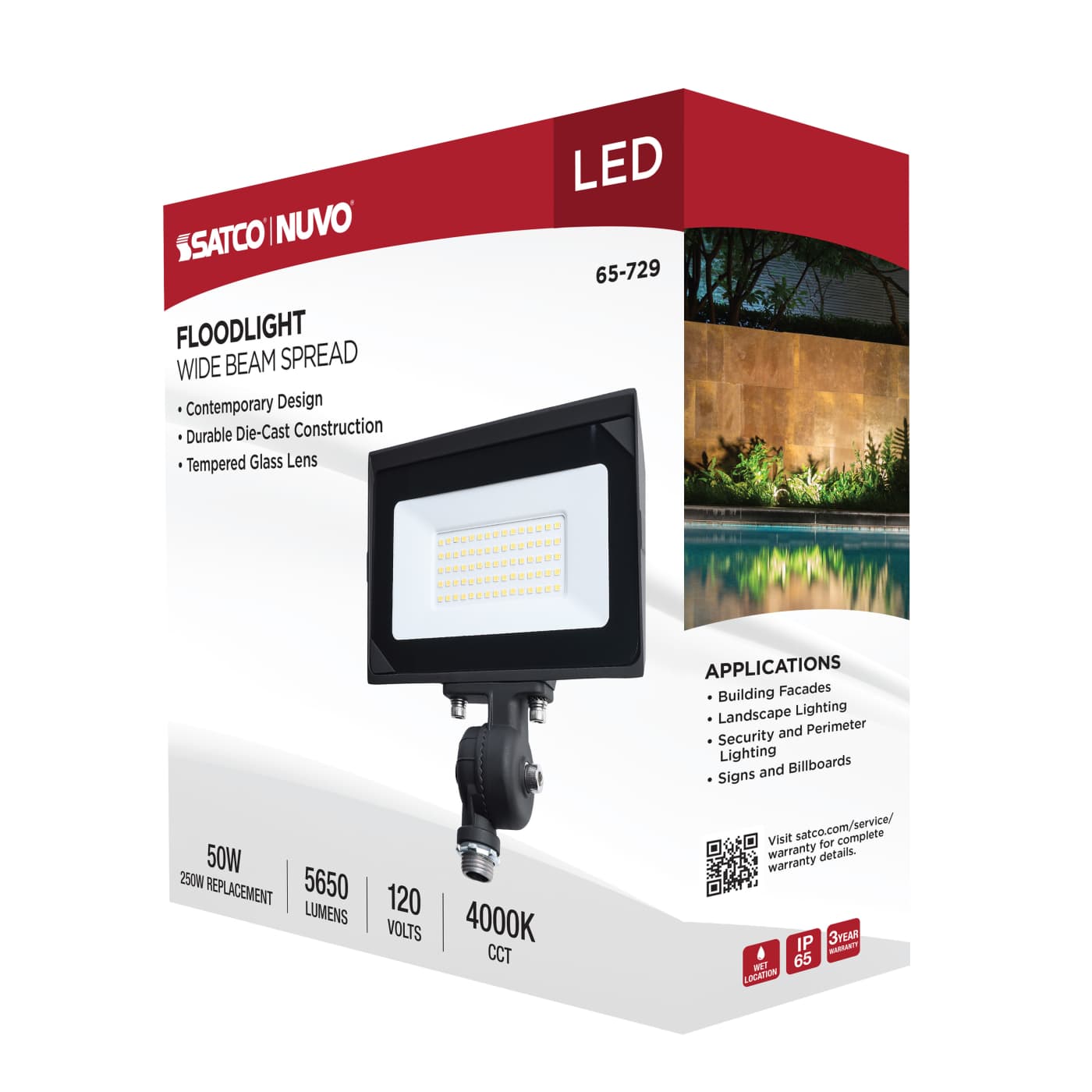 DOBFL50W/LED/840/BZ/ND120V - 65-729