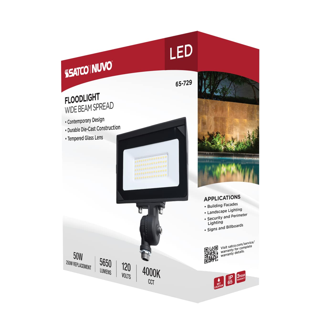 DOBFL50W/LED/850/BZ/ND120V - 65-730