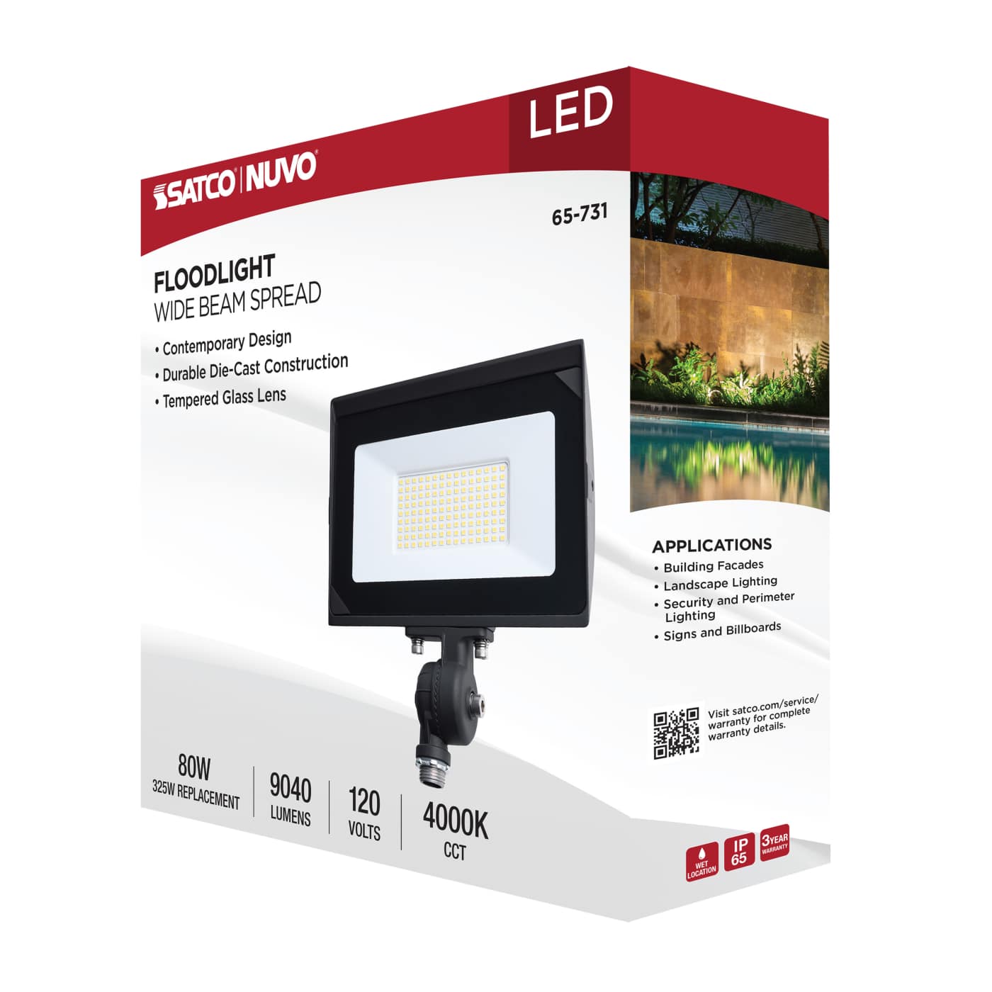 DOBFL80W/LED/840/BZ/ND120V - 65-731