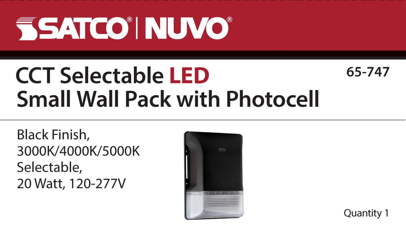 LED SMALL WALL PACK W/PHOTOCEL - 65-747