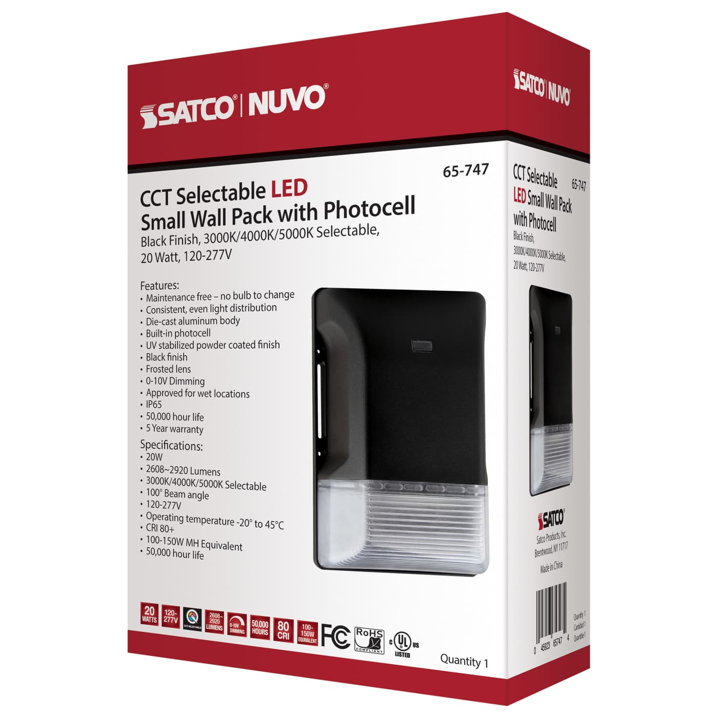 LED SMALL WALL PACK W/PHOTOCEL - 65-747