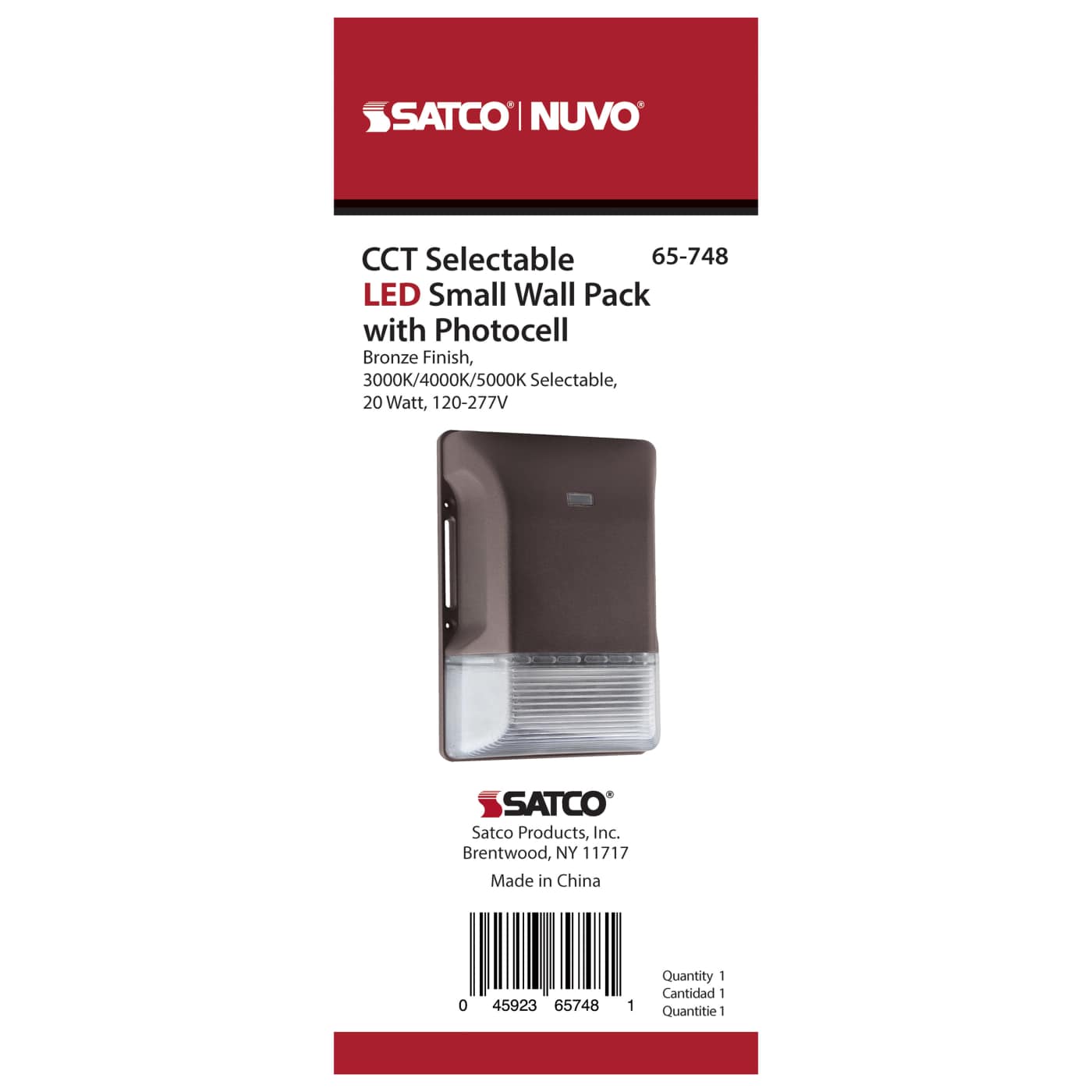 LED SMALL WALL PACK W/PHOTOCEL - 65-748