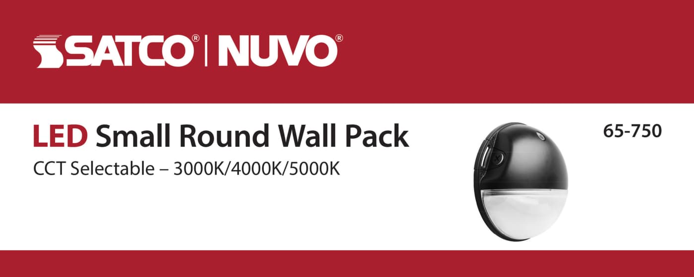 LED SMALL 20W ROUND WALL PACK - 65-750