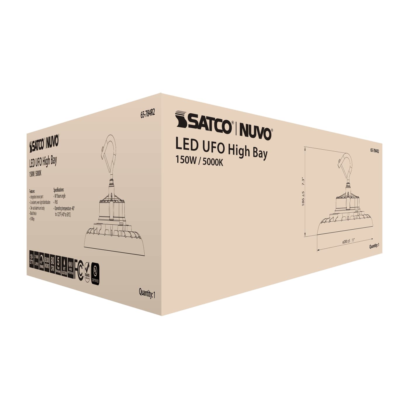 LED UFO HIGHBAY 150W/5000K - 65-784R2