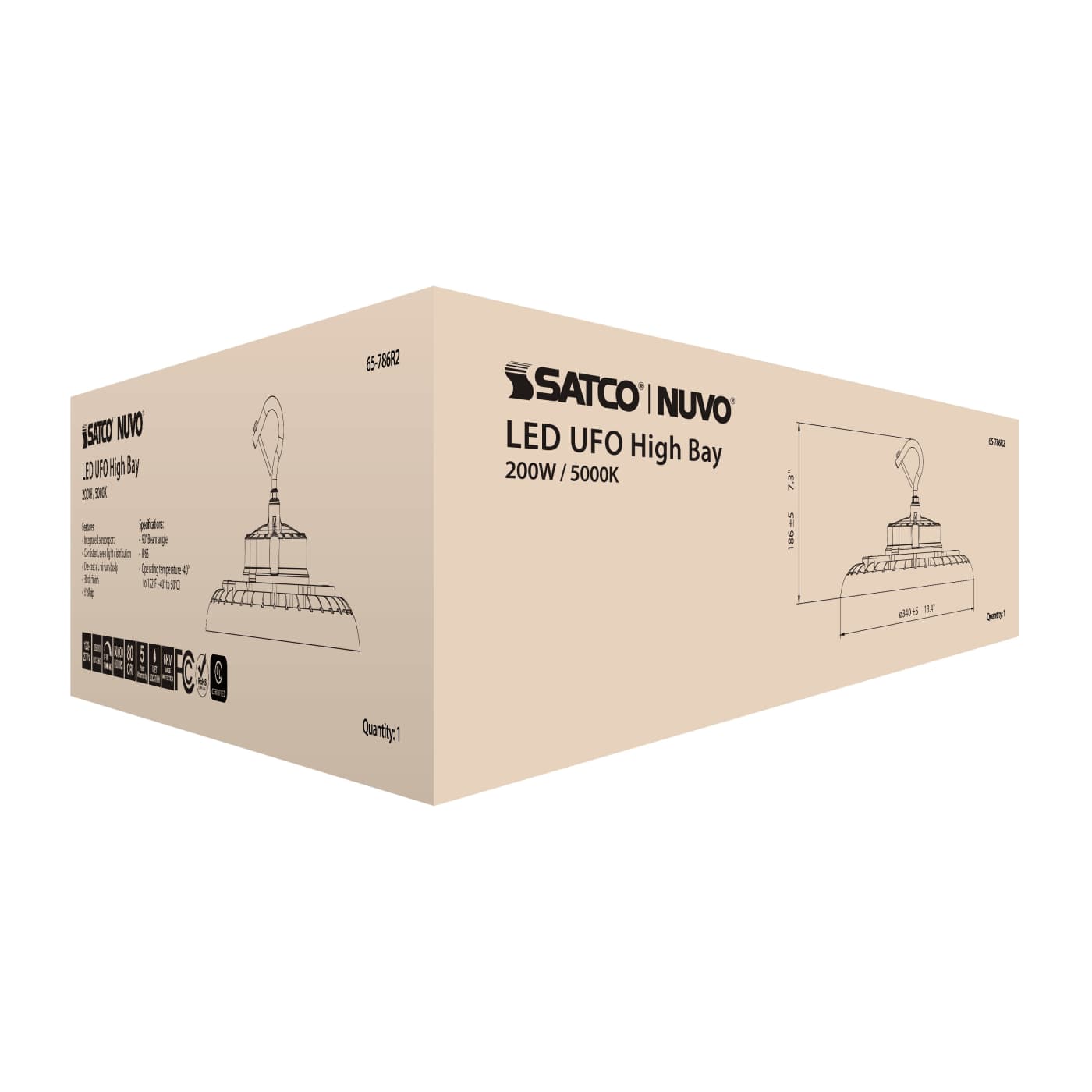 LED UFO HIGHBAY 200W/5000K - 65-786R2