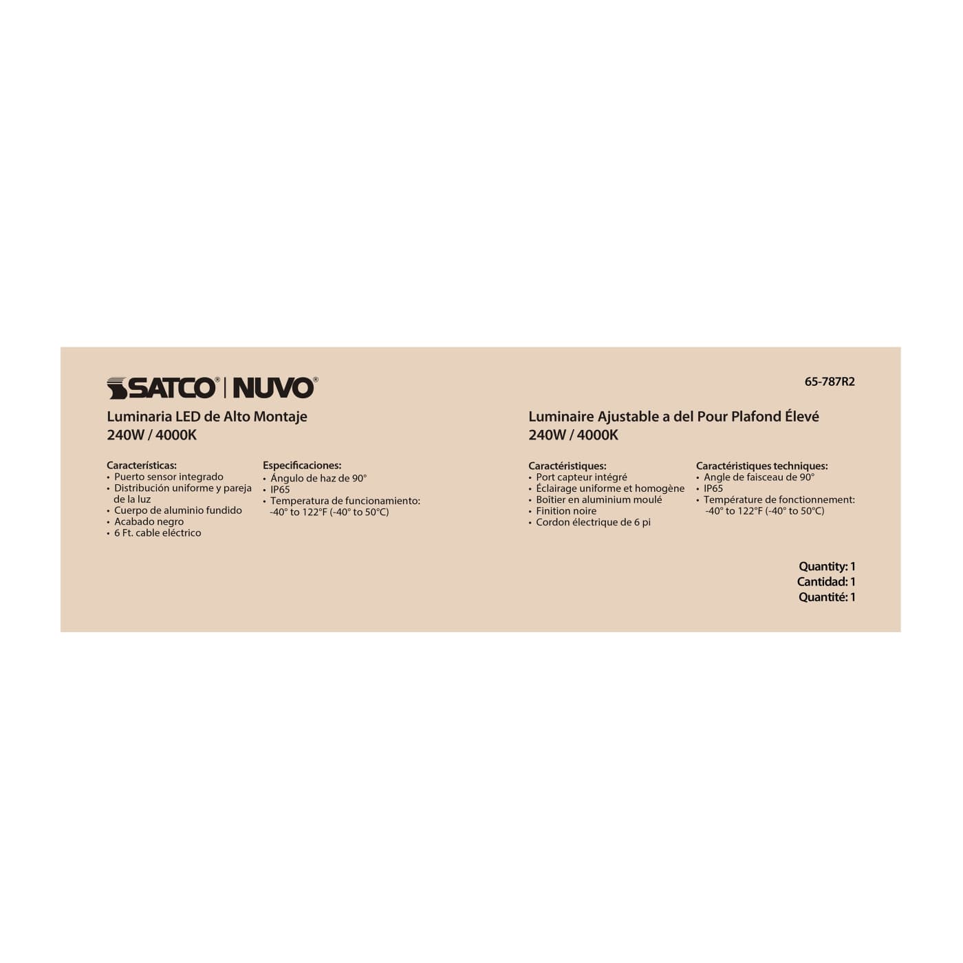 LED UFO HIGHBAY 240W/4000K - 65-787R2