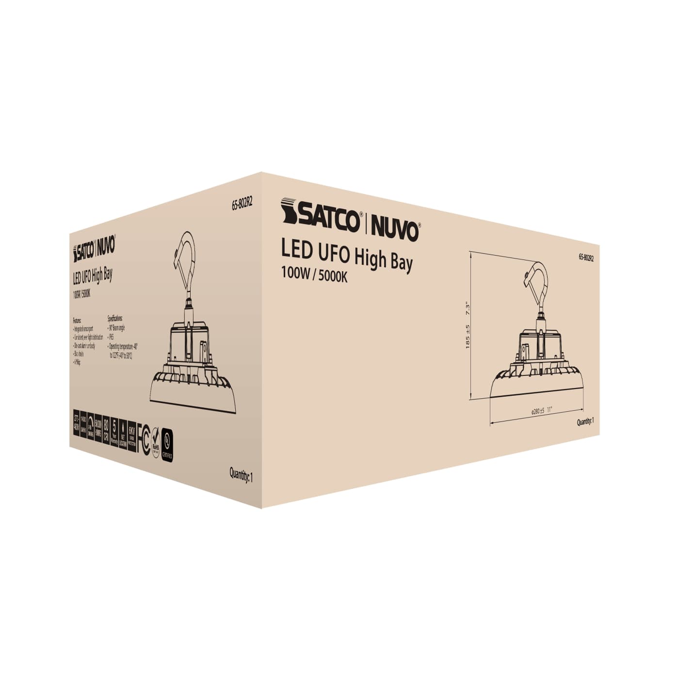 LED UFO HIGHBAY 100W/5000K - 65-802R2