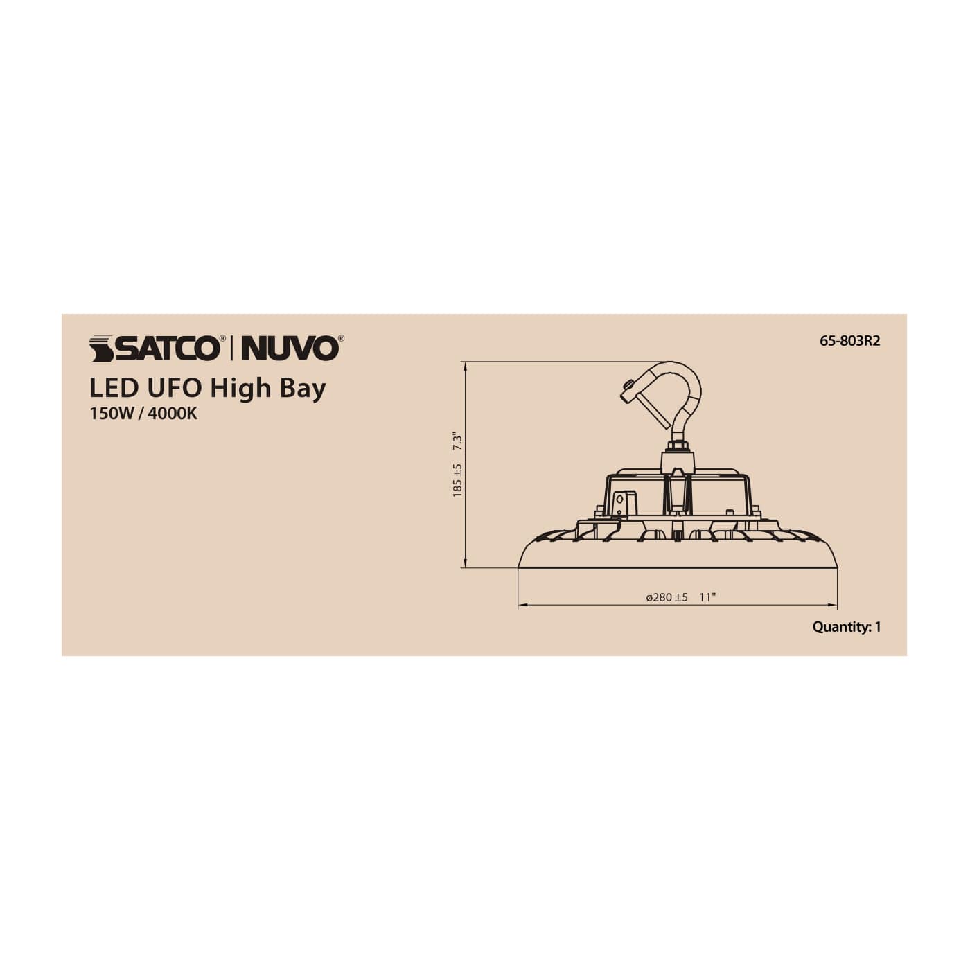 LED UFO HIGHBAY 150W/4000K - 65-803R2