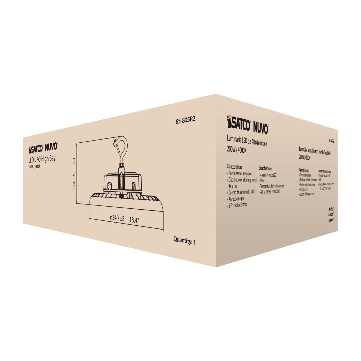 LED UFO HIGHBAY 200W/4000K - 65-805R2