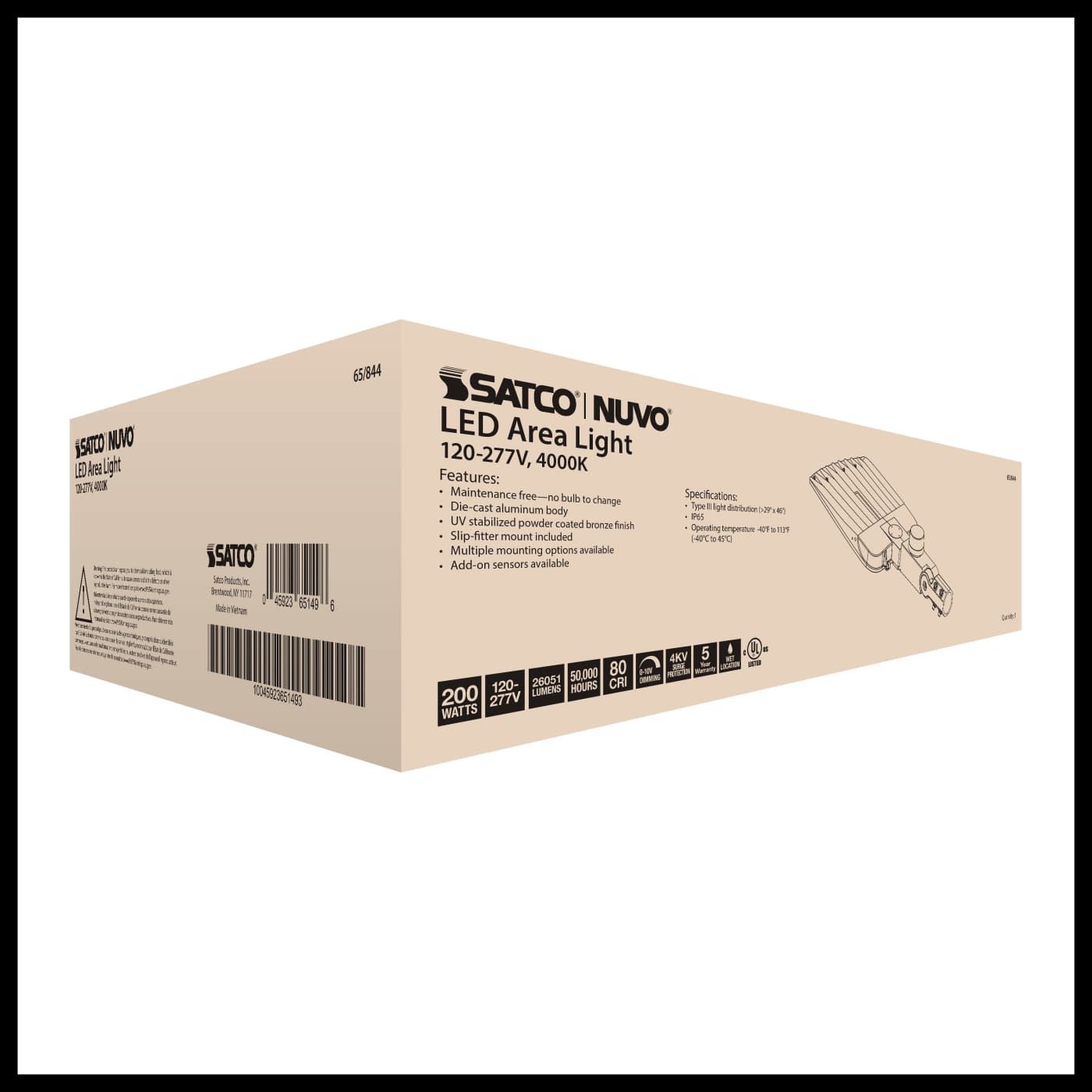 200W LED AREA LIGHT TYPE III - 65-844