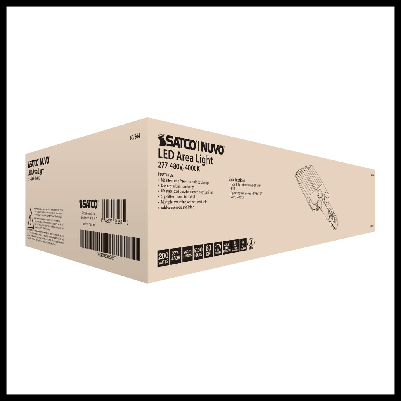 200W LED AREA LIGHT TYPE III - 65-864