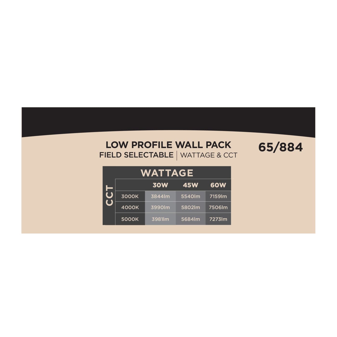 LED LOW PROFILE WALL PACK - 65-884