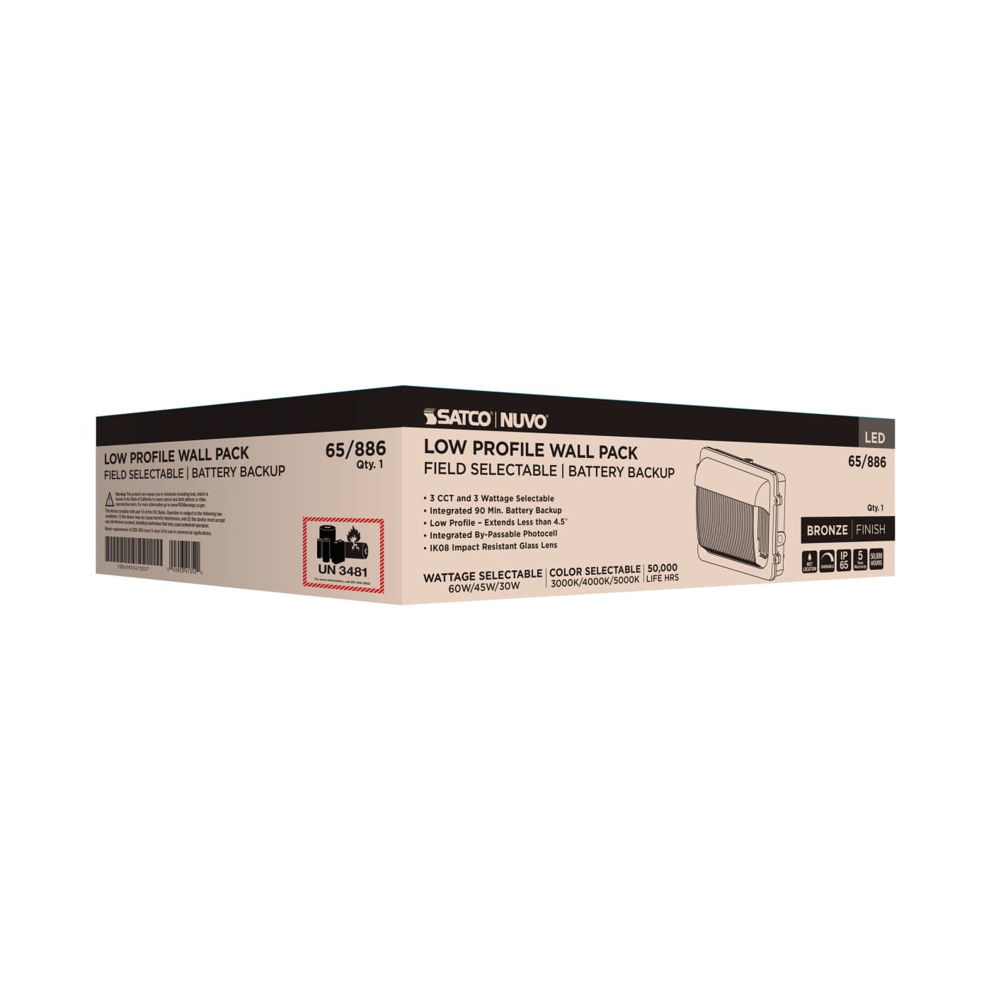 LED EM LOW PRO WALL PACK - 65-886