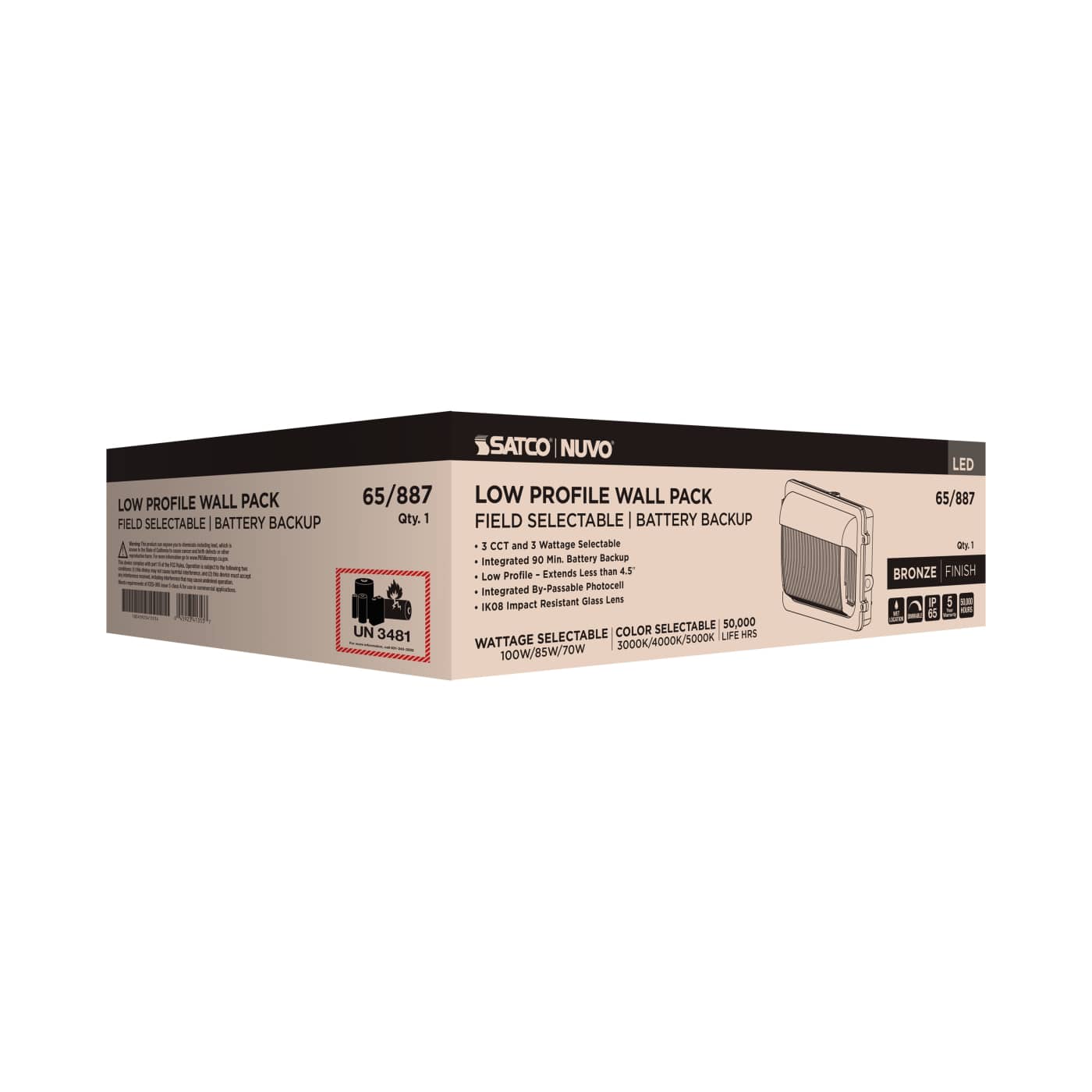 LED EM LOW PRO WALL PACK - 65-887