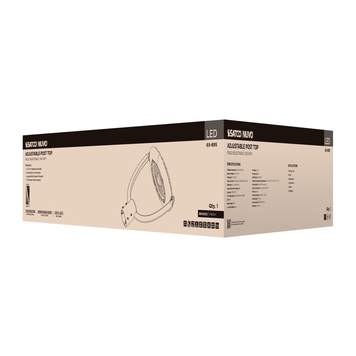 LED SM POST TOP W/PC 120-347V - 65-895