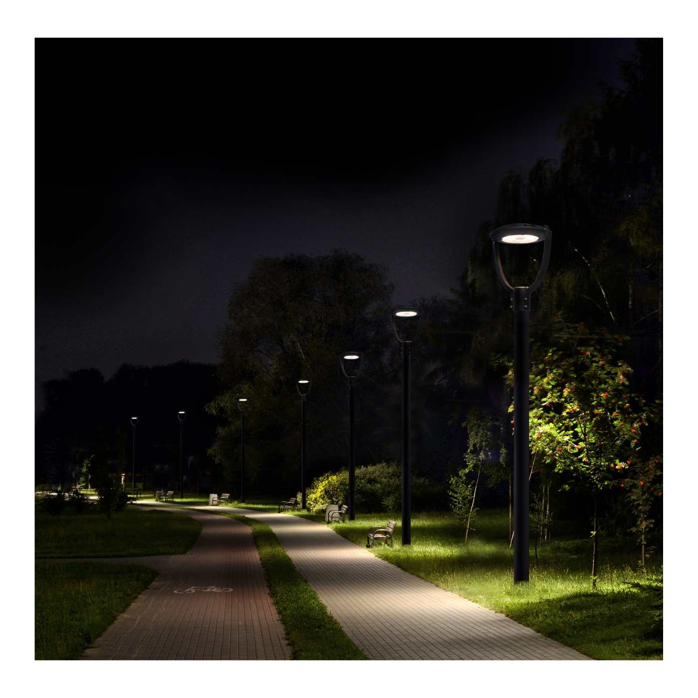 LED LG POST TOP W/PC 120-347V - 65-896