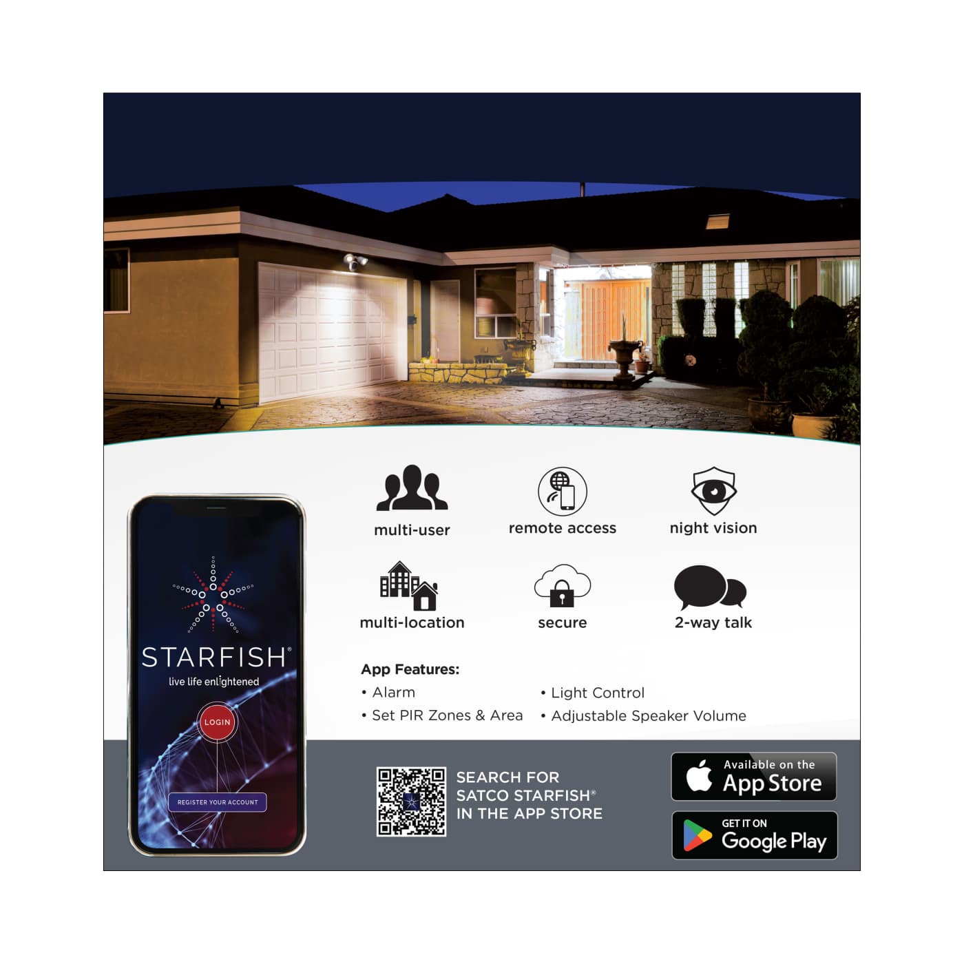 BULLET SEC LGT W/ CAMERA - BK - 65-901R1