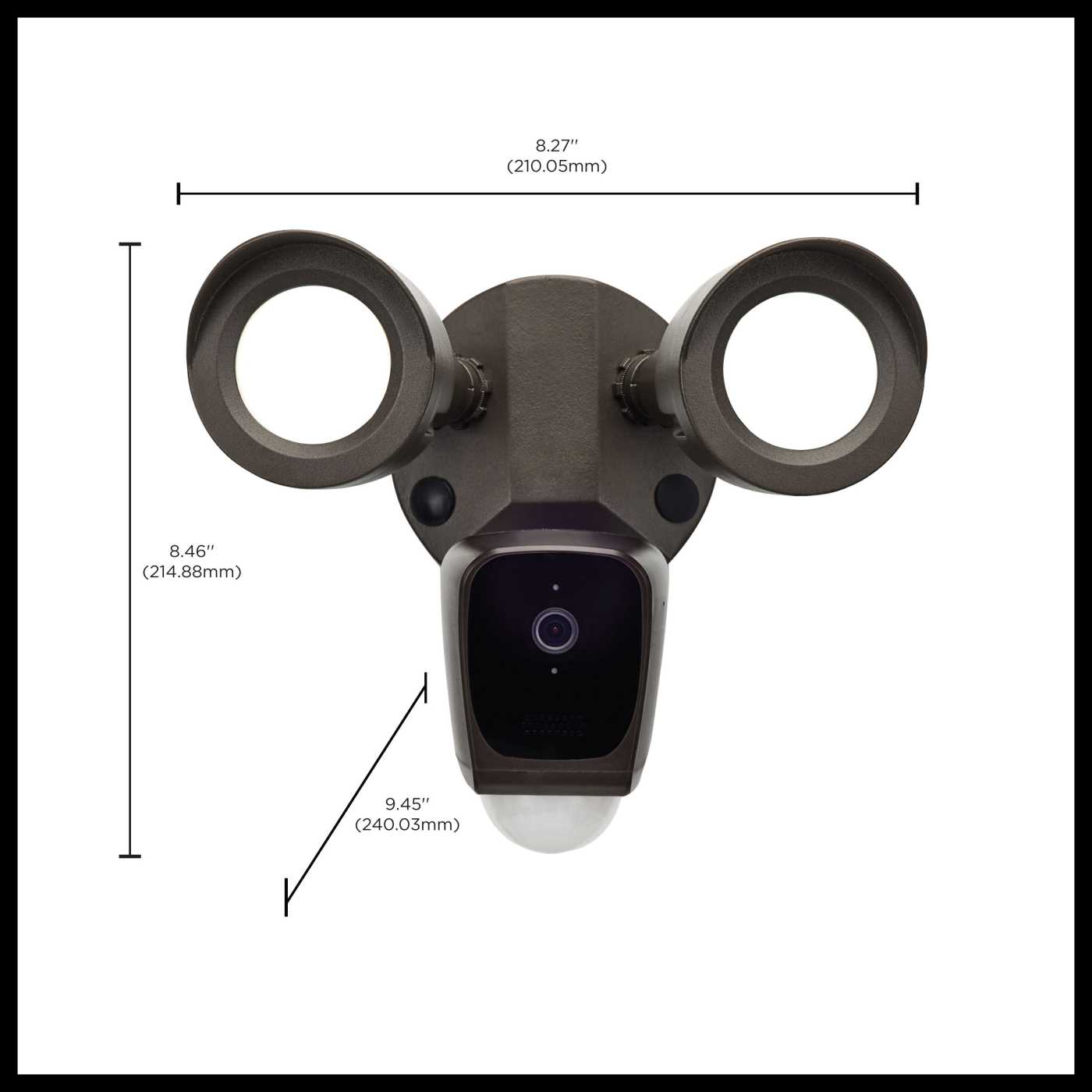 BULLET SEC LGT W/ CAMERA - BR - 65-902