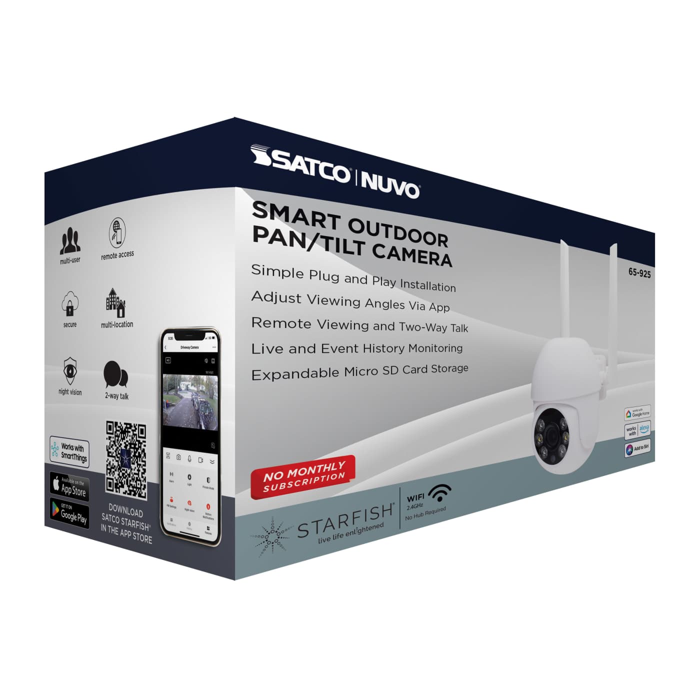 OUTDOOR P&T CAM-WHITE - 65-925