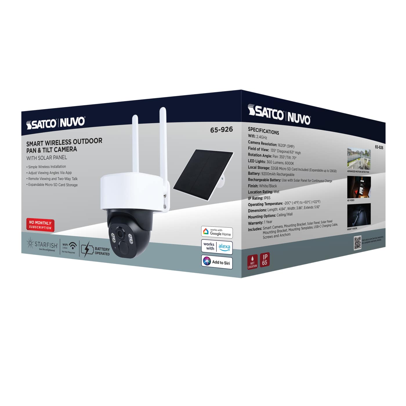 OUTDOOR P&T CAM BATTERY - 65-926